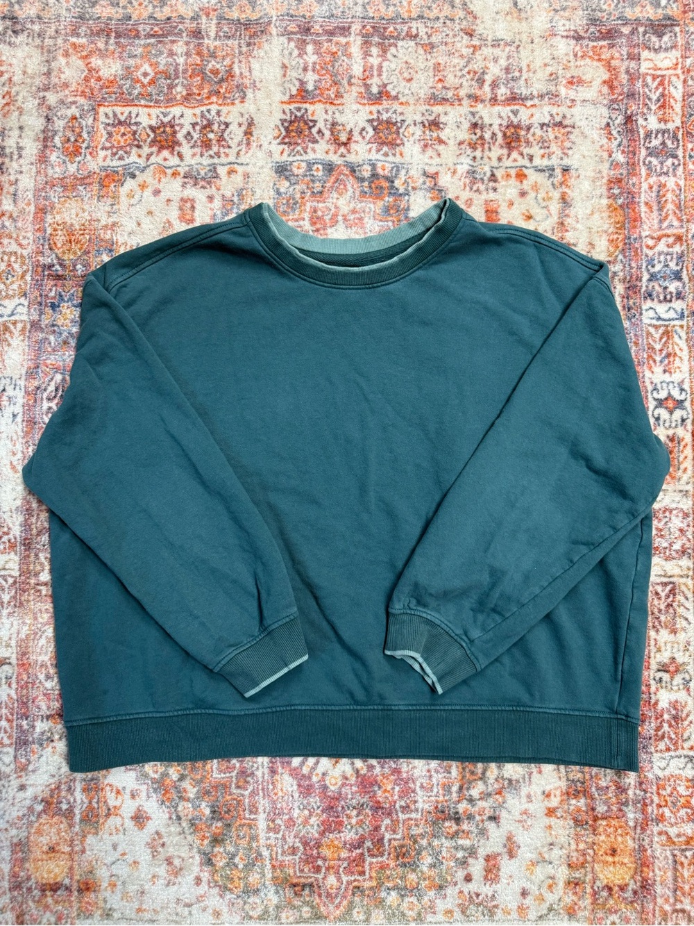 Goodfellow & Co Men’s French Terry Pullover Sweatshirt Green XXL